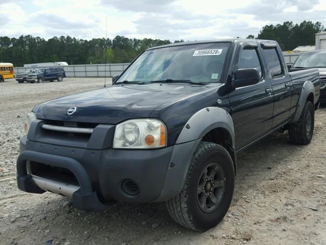 1N6ED29X22C393598 - 2002 NISSAN FRONTIER C BLACK photo 2