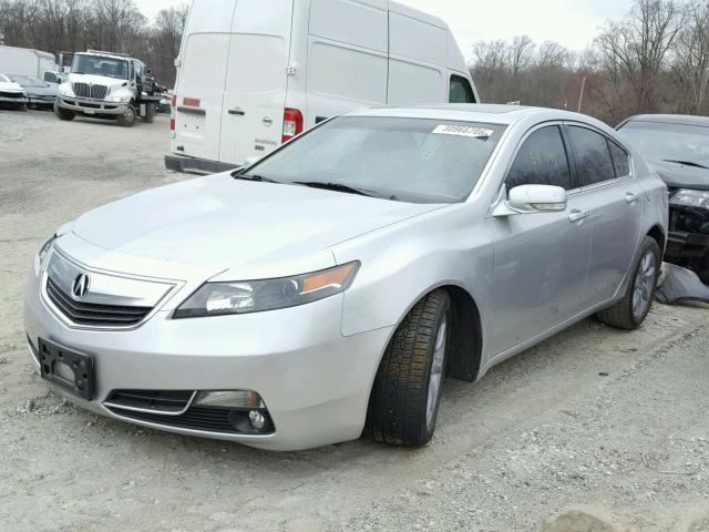 19UUA8F57EA000340 - 2014 ACURA TL TECH SILVER photo 2