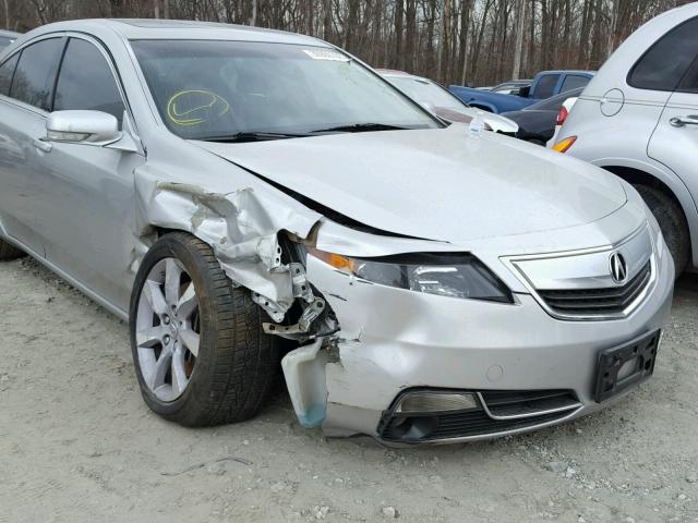 19UUA8F57EA000340 - 2014 ACURA TL TECH Արծաթագույն լուսանկար 9