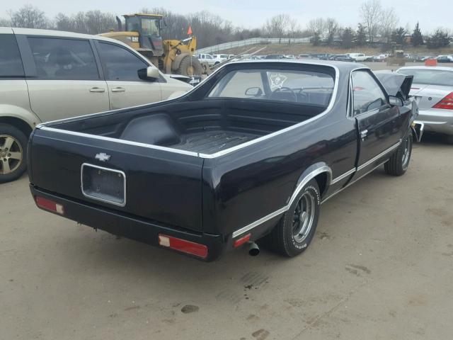 3GCCW80Z3GS912696 - 1986 CHEVROLET EL CAMINO BLACK photo 4