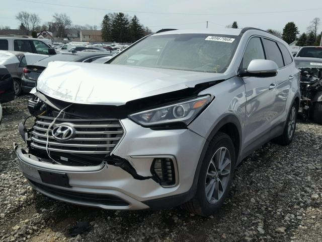 KM8SNDHF7HU203896 - 2017 HYUNDAI SANTA FE S SILVER photo 2