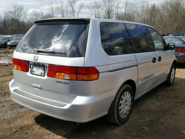 5FNRL18564B145958 - 2004 HONDA ODYSSEY LX SILVER photo 4