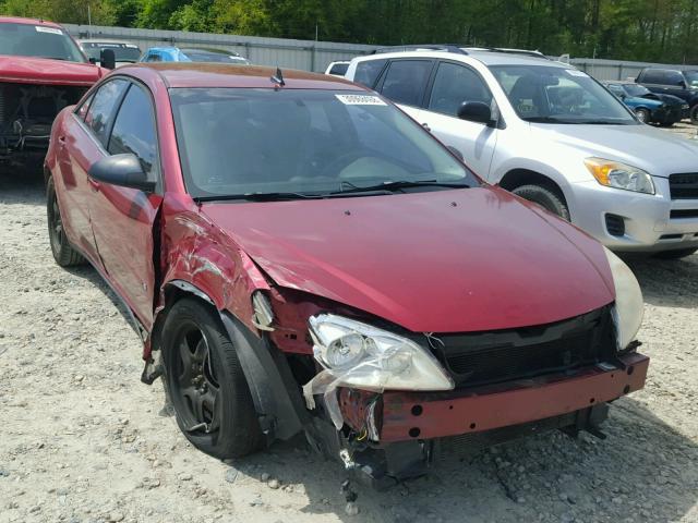 1G2ZG57B894124440 - 2009 PONTIAC G6 RED photo 1