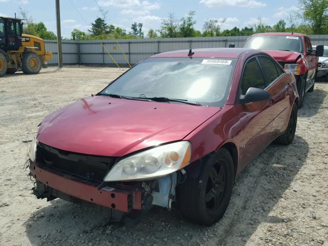 1G2ZG57B894124440 - 2009 PONTIAC G6 RED photo 2