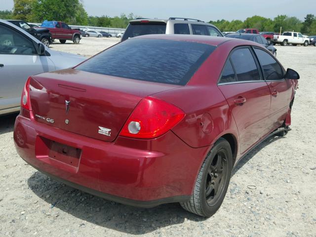 1G2ZG57B894124440 - 2009 PONTIAC G6 RED photo 4