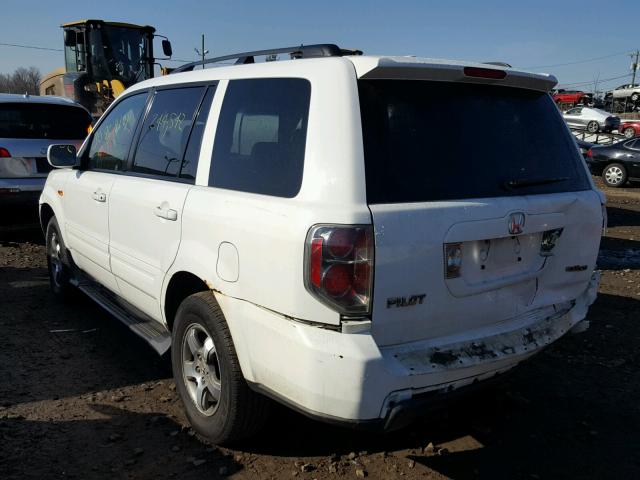 2HKYF18516H535082 - 2006 HONDA PILOT EX WHITE photo 3