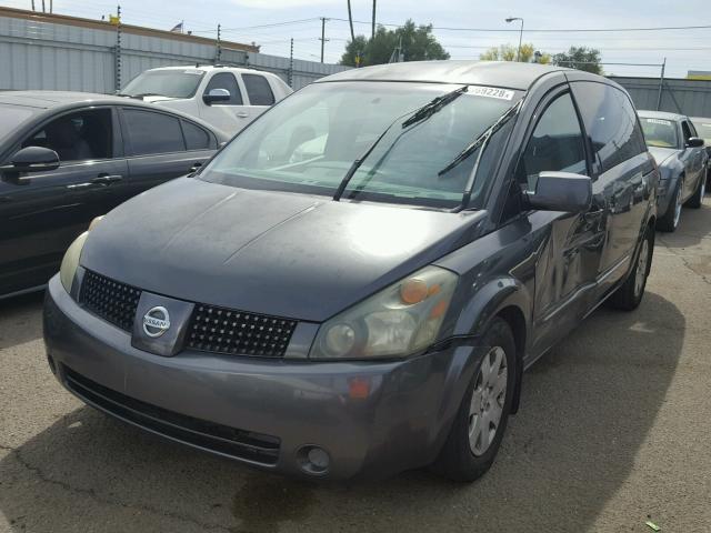 5N1BV28U04N342016 - 2004 NISSAN QUEST S GRAY photo 2