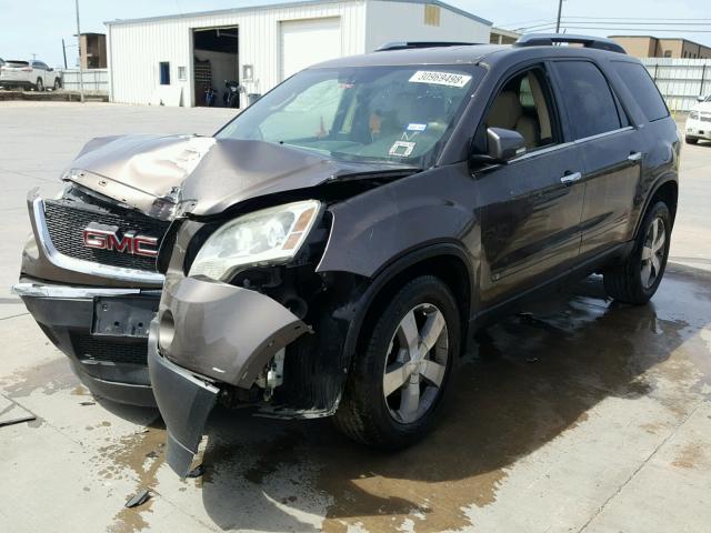 1GKLRMED8AJ101132 - 2010 GMC ACADIA SLT ყავისფერი ფოტო 2