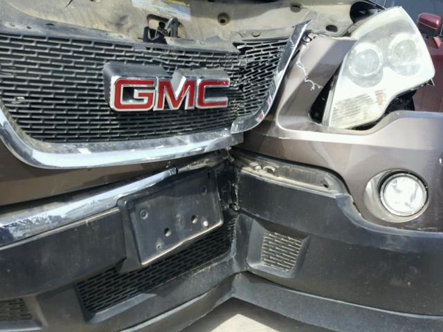 1GKLRMED8AJ101132 - 2010 GMC ACADIA SLT ყავისფერი ფოტო 9
