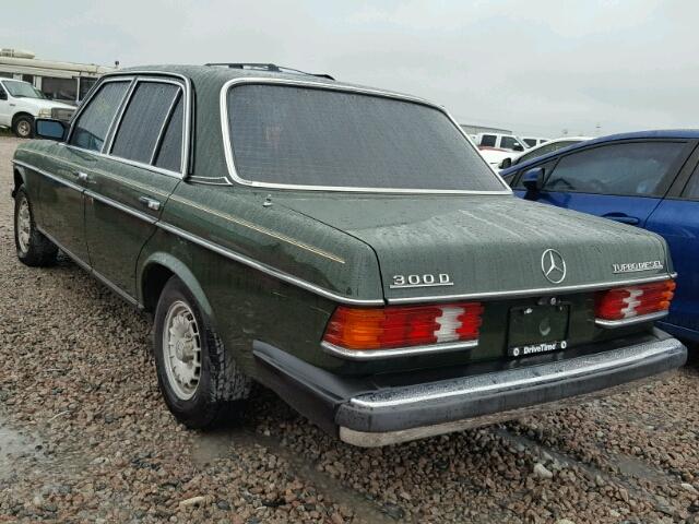 WDBAB33A6DB026485 - 1983 MERCEDES-BENZ 300 DT GREEN photo 3