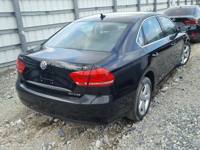 1VWAS7A37FC101220 - 2015 VOLKSWAGEN PASSAT S BLACK photo 4