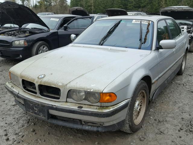 WBAGH8345YDP14213 - 2000 BMW 740 IL SILVER photo 2