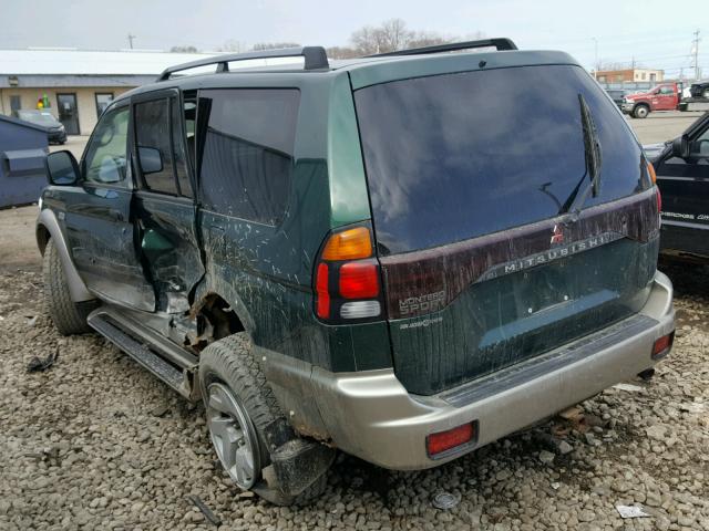 JA4MT31H51P036199 - 2001 MITSUBISHI MONTERO SP GREEN photo 3