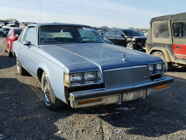 1G4AM4747EH438902 - 1984 BUICK REGAL LIMI BLUE photo 1