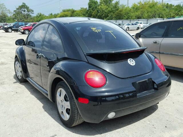 3VWBB21C82M460009 - 2002 VOLKSWAGEN NEW BEETLE BLACK photo 3