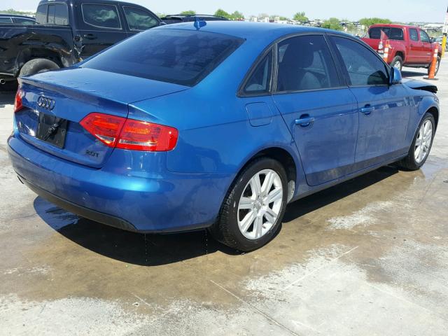 WAUJF98K29N057343 - 2009 AUDI A4 PREMIUM BLUE photo 4