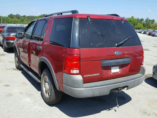 1FMZU62K63UB79117 - 2003 FORD EXPLORER X RED photo 3