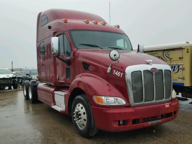 1XP7D49X69D781461 - 2009 PETERBILT 387 BURGUNDY photo 1