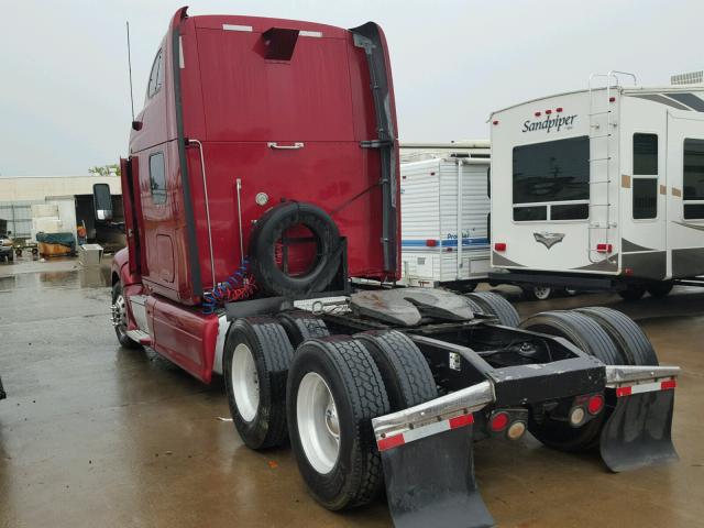 1XP7D49X69D781461 - 2009 PETERBILT 387 BURGUNDY photo 3