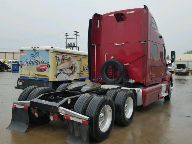 1XP7D49X69D781461 - 2009 PETERBILT 387 BURGUNDY photo 4