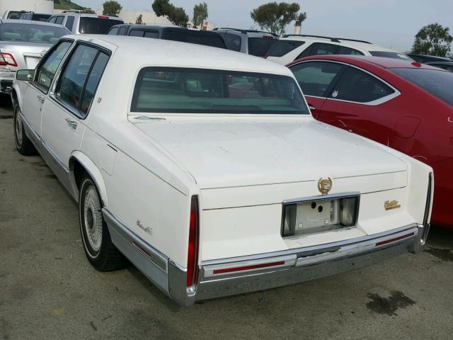 1G6CD53B6M4201494 - 1991 CADILLAC DEVILLE WHITE photo 3