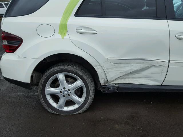 4JGBB22E78A351979 - 2008 MERCEDES-BENZ ML 320 CDI WHITE photo 9