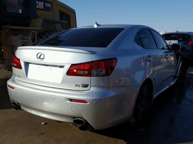 JTHBP262185003916 - 2008 LEXUS IS-F SILVER photo 4