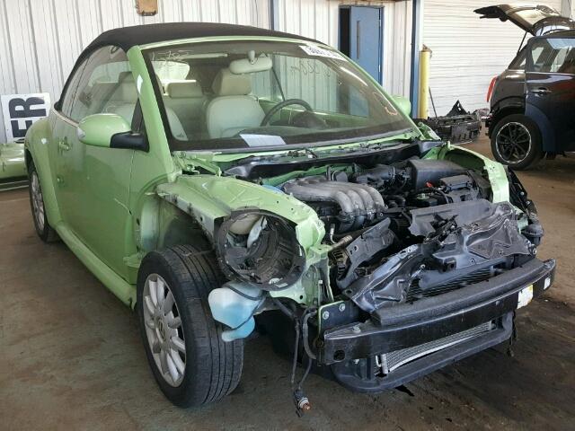 3VWCM31Y55M307933 - 2005 VOLKSWAGEN NEW BEETLE GREEN photo 1