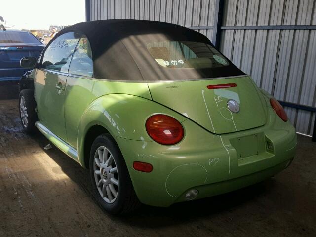 3VWCM31Y55M307933 - 2005 VOLKSWAGEN NEW BEETLE GREEN photo 3