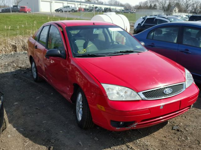 1FAFP34N36W142481 - 2006 FORD FOCUS ZX4 RED photo 1