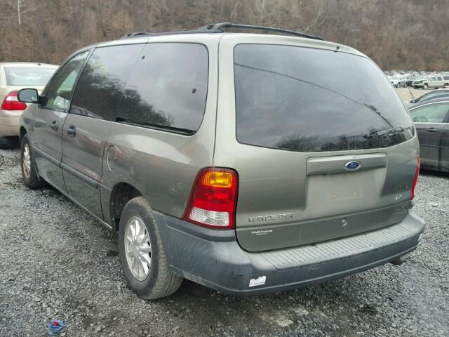 2FMZA51481BA26327 - 2001 FORD WINDSTAR L TAN photo 3