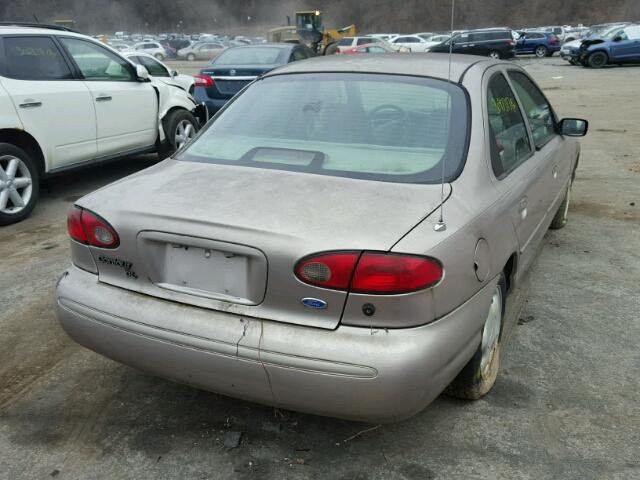 1FALP6535VK126953 - 1997 FORD CONTOUR BA BEIGE photo 4