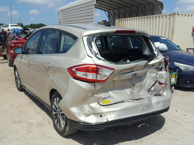 1FADP5DU4HL104434 - 2017 FORD C-MAX TITA BEIGE photo 3