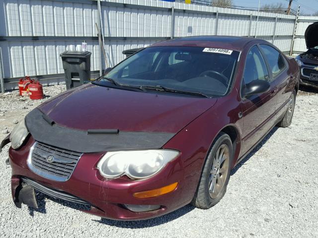 2C3HE66G8XH808859 - 1999 CHRYSLER 300M BURGUNDY photo 2