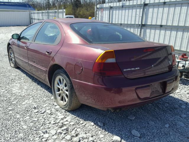 2C3HE66G8XH808859 - 1999 CHRYSLER 300M BURGUNDY photo 3