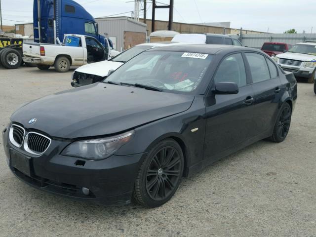 WBANB53537CP03912 - 2007 BMW 550 I BLACK photo 2