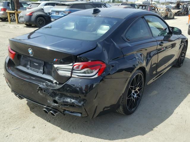 WBS4Y9C54JAA85387 - 2018 BMW M4 BLACK photo 4