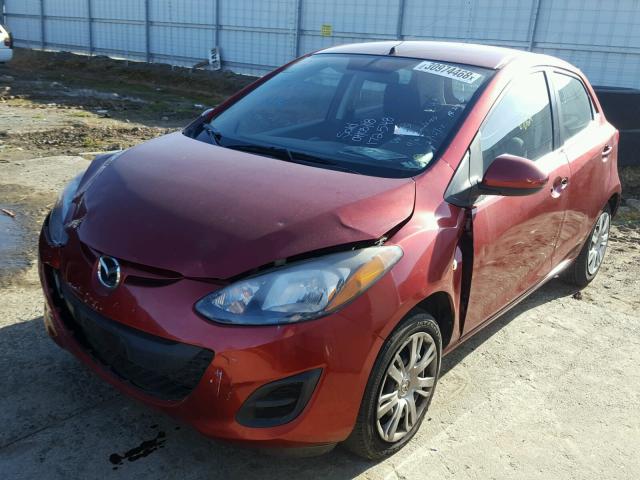 JM1DE1KY2E0172548 - 2014 MAZDA MAZDA2 SPO RED photo 2