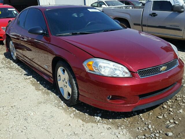 2G1WL16C679196320 - 2007 CHEVROLET MONTE CARL RED photo 1