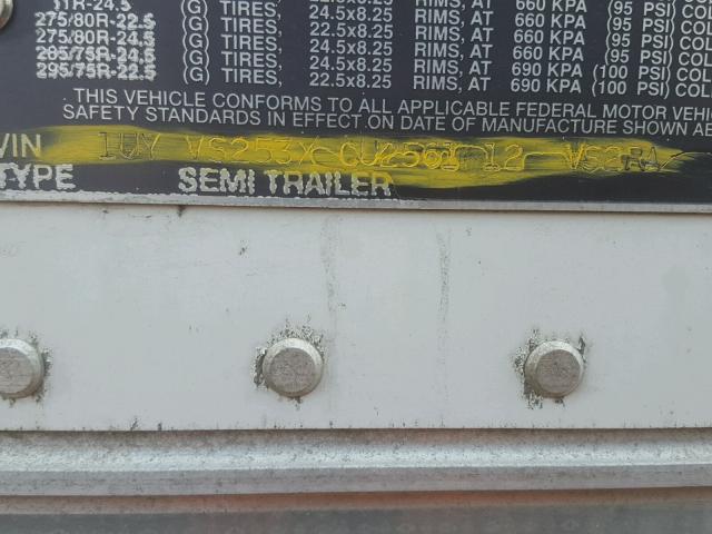 1UYVS253XCU256112 - 2012 UTILITY TRAILER WHITE photo 10