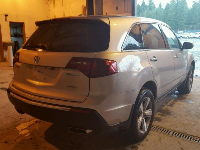 2HNYD2H38CH536335 - 2012 ACURA MDX TECHNO SILVER photo 4