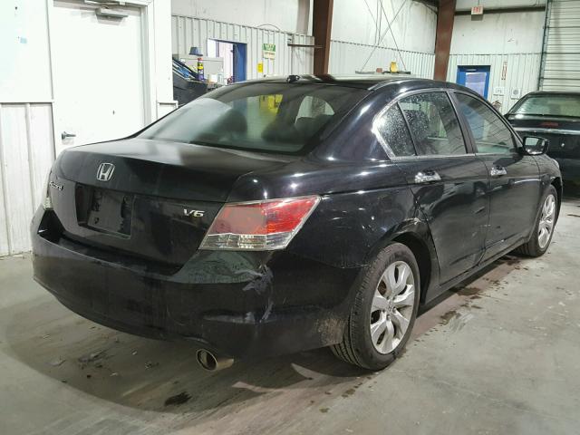 1HGCP36839A026110 - 2009 HONDA ACCORD EXL BLACK photo 4