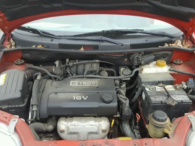 KL1TD62665B410360 - 2005 CHEVROLET AVEO BASE Qırmızı foto 7