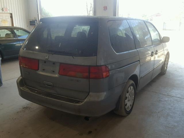 2HKRL18561H566558 - 2001 HONDA ODYSSEY LX BLUE photo 4