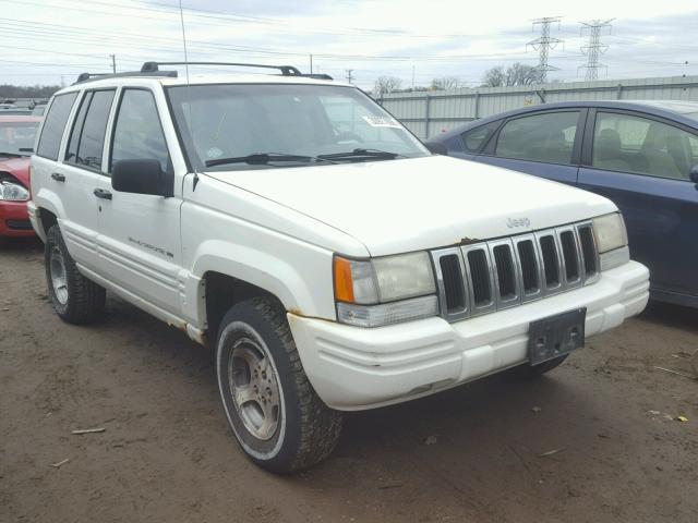 1J4GZ48S0WC208706 - 1998 JEEP GRAND CHER WHITE photo 1