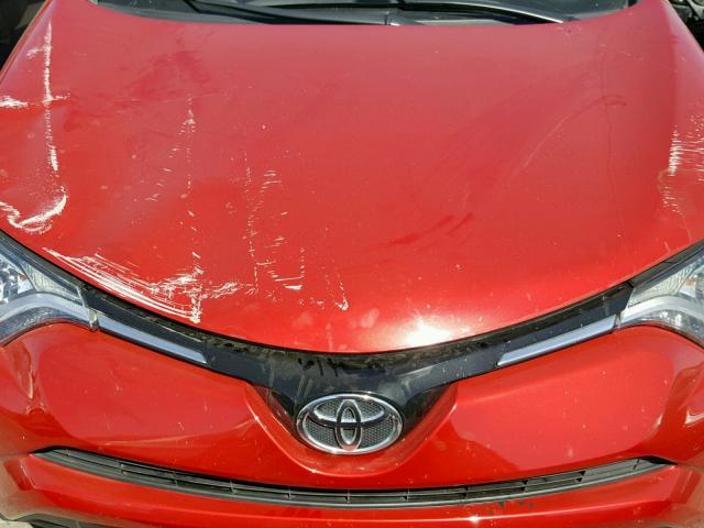 2T3WFREV6GW276139 - 2016 TOYOTA RAV4 XLE RED photo 7