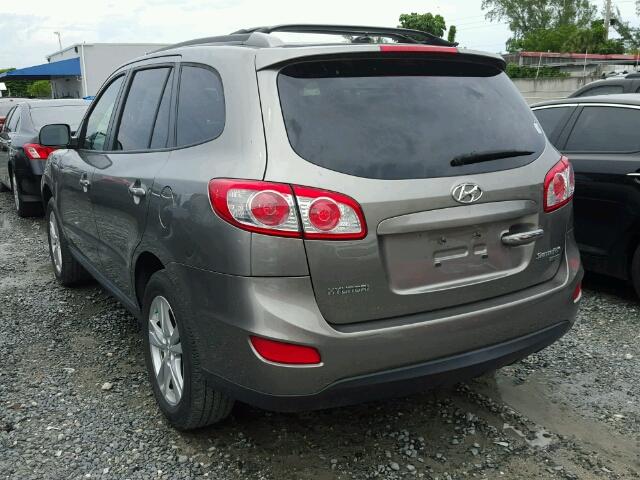 5XYZK3AB4BG011213 - 2011 HYUNDAI SANTA FE GRAY photo 3