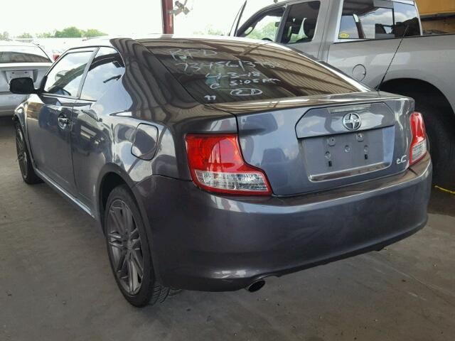 JTKJF5C75B3016925 - 2011 TOYOTA SCION TC 灰色 照片 3