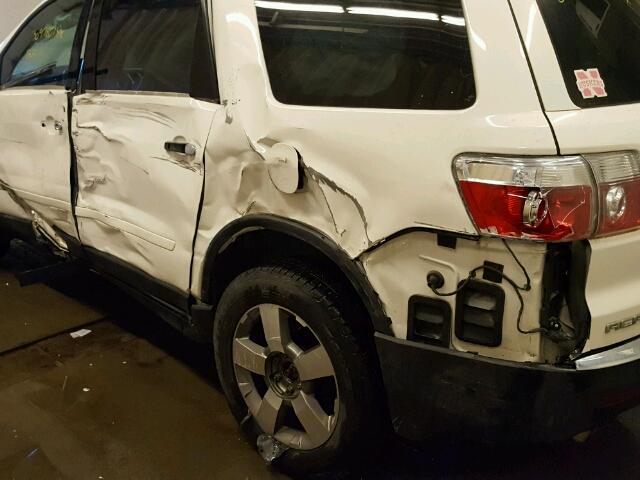 1GKKVRED3BJ198309 - 2011 GMC ACADIA SLT თეთრი ფოტო 10