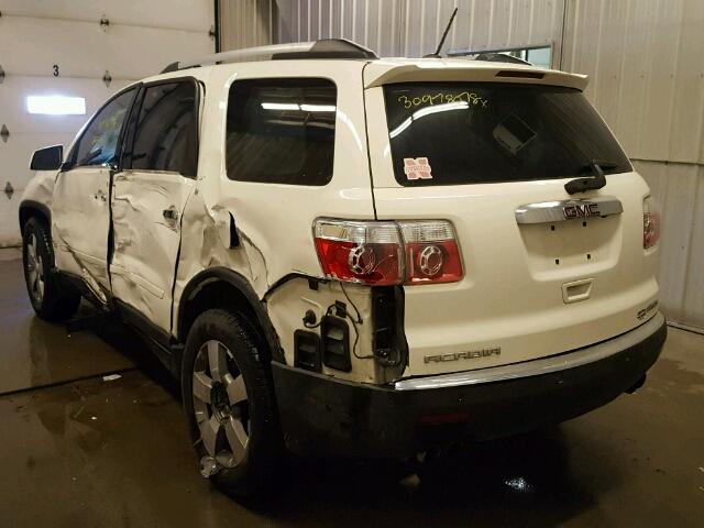 1GKKVRED3BJ198309 - 2011 GMC ACADIA SLT თეთრი ფოტო 3